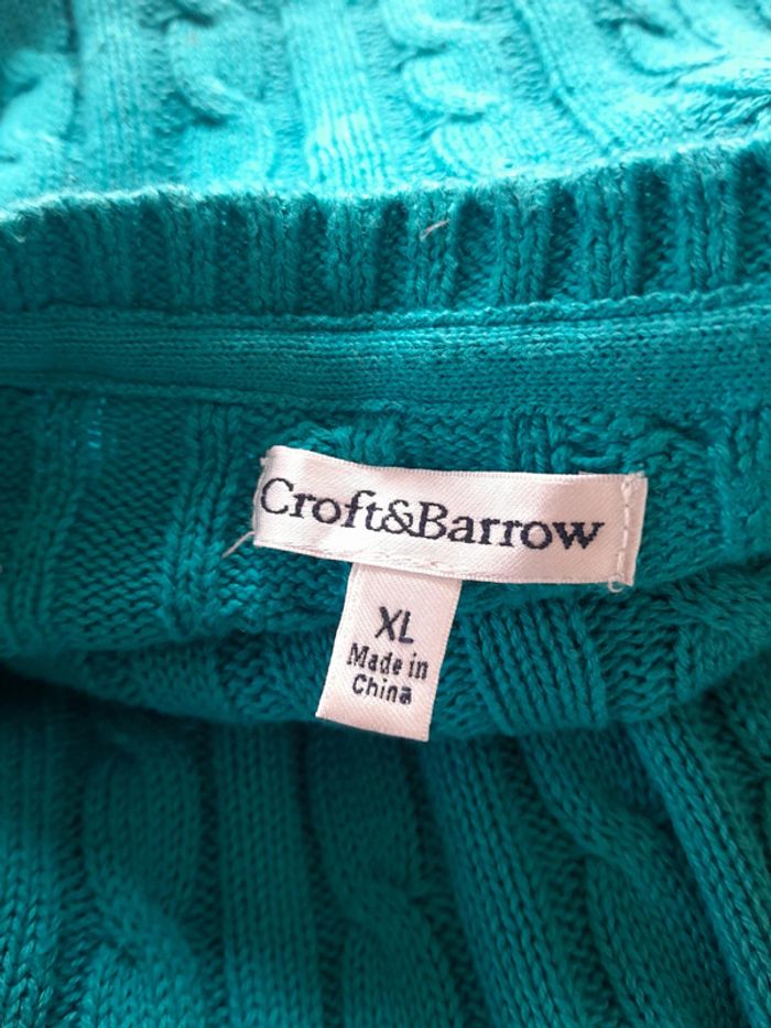 Petit pull coton torsadé croft&Barrow taille l ou Xl - photo numéro 3