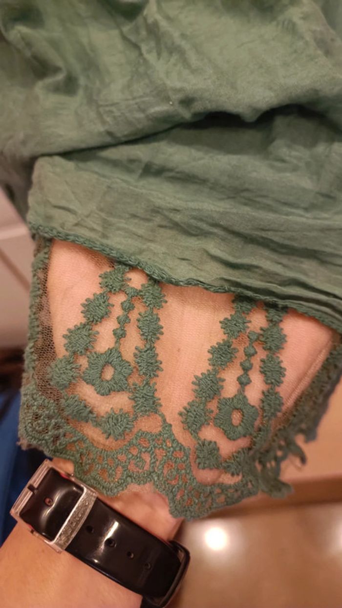 Vestitino verde con pizzo - photo numéro 3