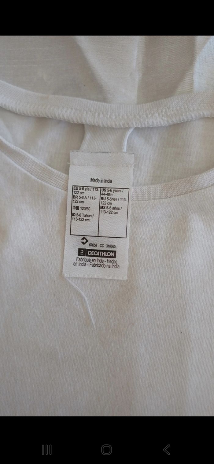 Tee-shirt blanc Décathlon - photo numéro 2