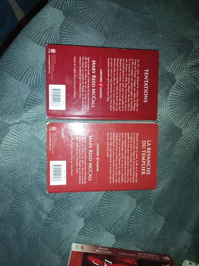 Lot de la saga les chevaliers de l'ordre du Temple . Tomes 1 et 2. Mary Reed Mccall - photo numéro 2