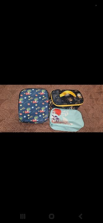 Lot sac isotherme enfant