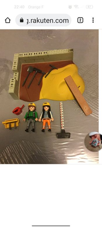 Playmobil chantier maçons