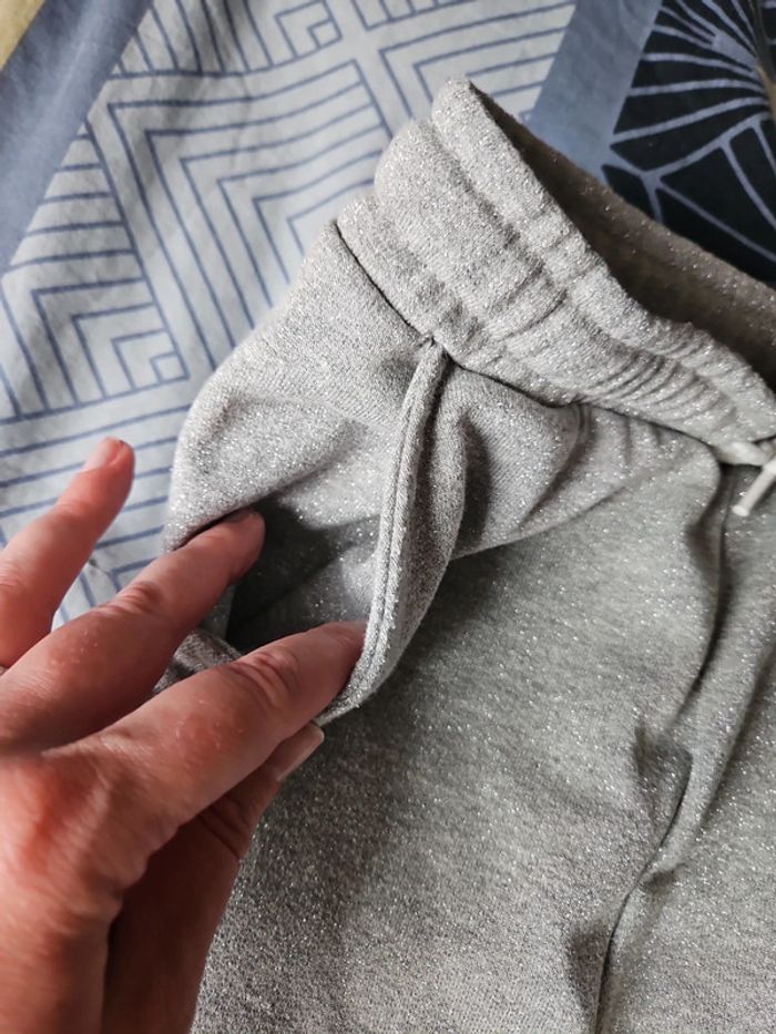 Short gris pailleté 10 ans tissaia - photo numéro 3