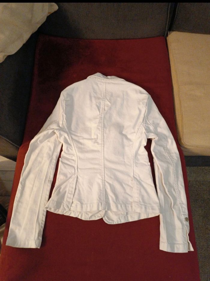 Veste en jeans blanche Mexx neuve avec étiquette en taille 38. - photo numéro 4