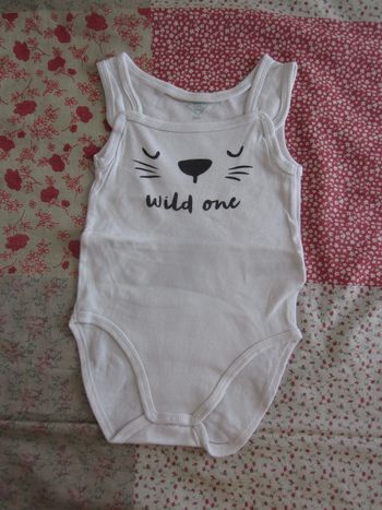 Body débardeur blanc 2 ans