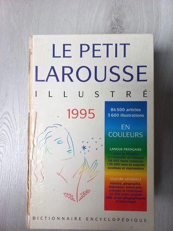 Dictionnaire le petit Larousse illustré 1995