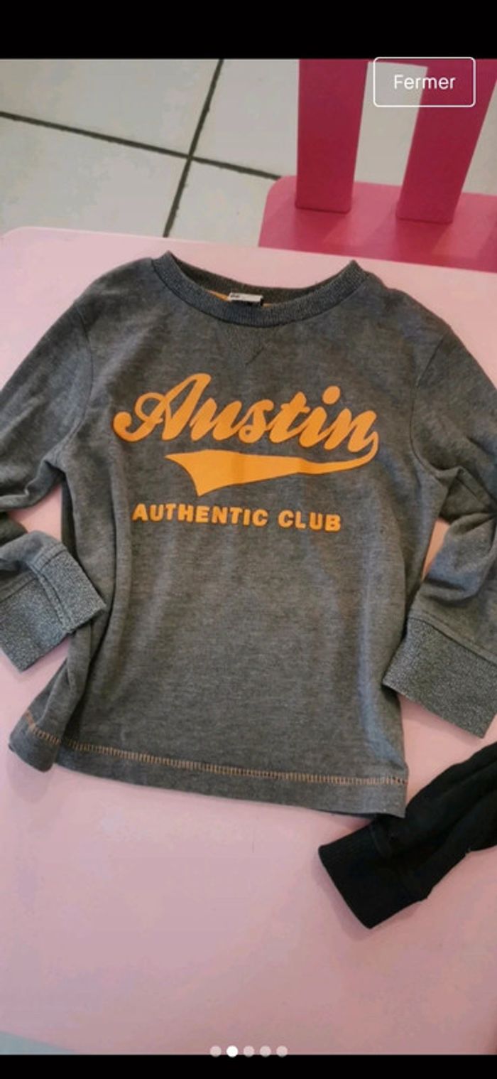 Lot tape à l'œil 2 ans sweat pull haut - photo numéro 2