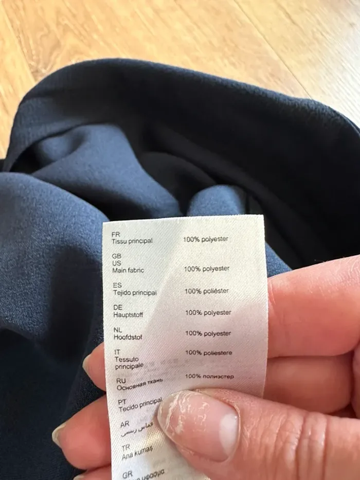 Robe Claudie Pierlot bleu marine taille 36 - photo numéro 7