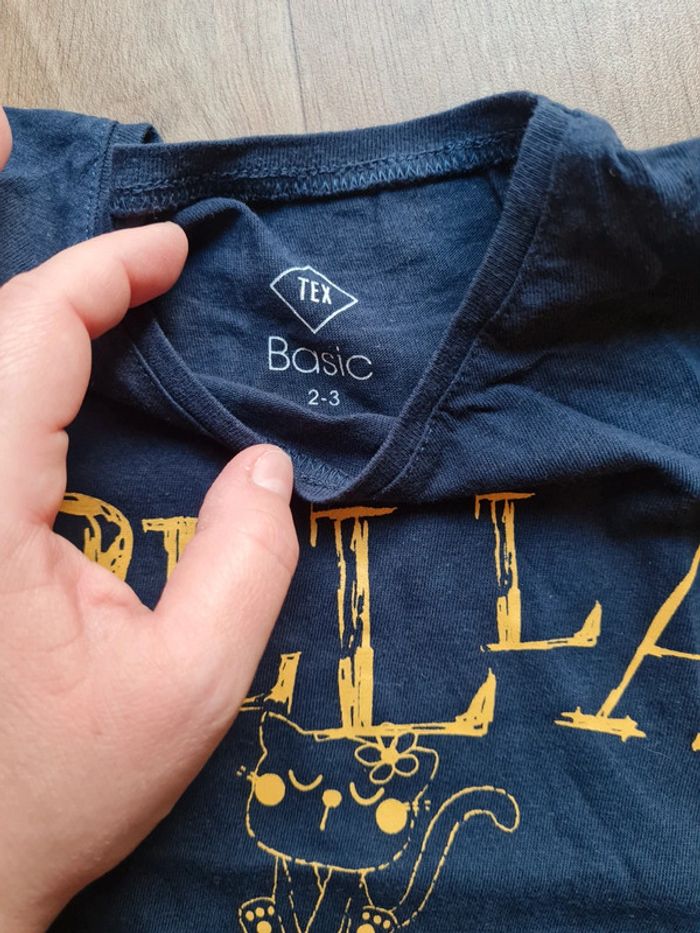 T-shirt manche longue bleu marine 2-3ans TEX - photo numéro 2