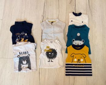 T-shirt manche longue garçon 3 mois 👦🏻