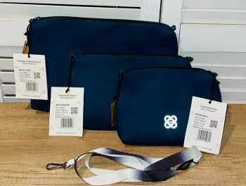 Trio sac pochette 3 taille stivibags marine