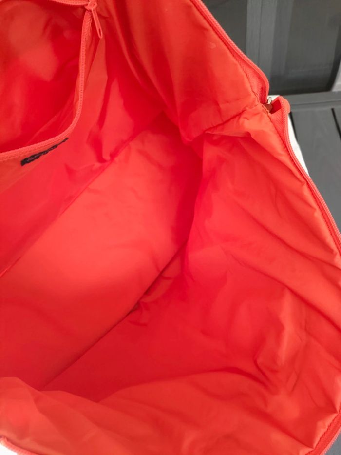 sac de voyage weekend orange soft grey nylon - photo numéro 11