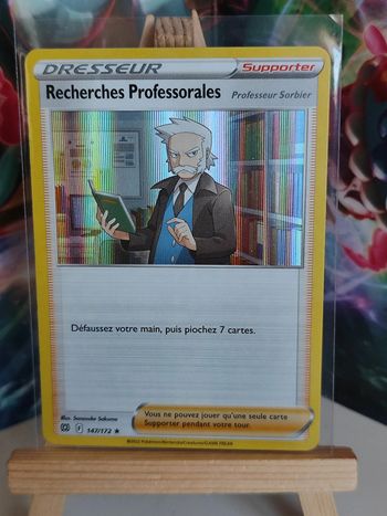 Recherches Professorales holo rare dresseur 147/172 stars étincelantes