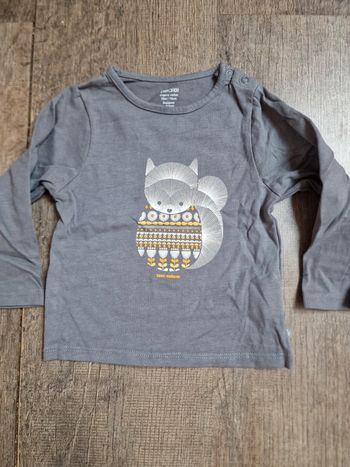 Tee shirt manche longue obaidi 12 mois