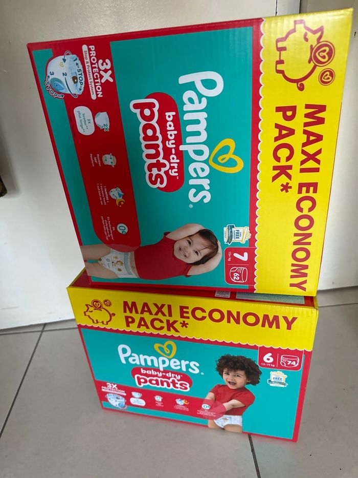 Pampers taille 6 et 7