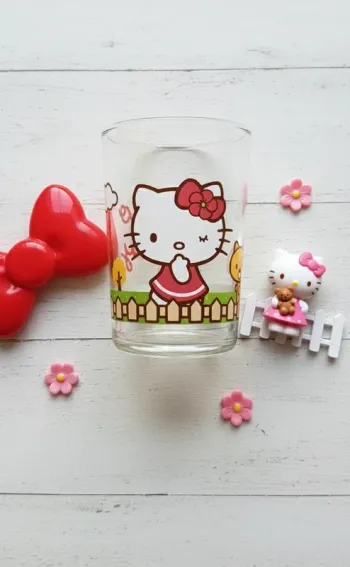 🏡 Verre Hello Kitty "Promenade au Jardin" - Sanrio