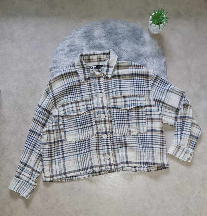 chemise à carreaux Zara femme taille L / 40 - photo numéro 8