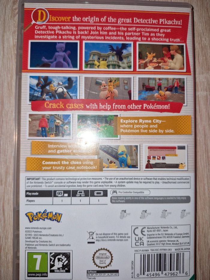 Jeux switch pikachu detective - photo numéro 3