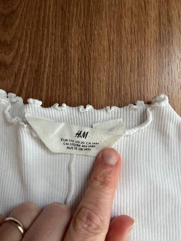 Tee-shirt manches longues fille 14 ans H&M - photo numéro 3