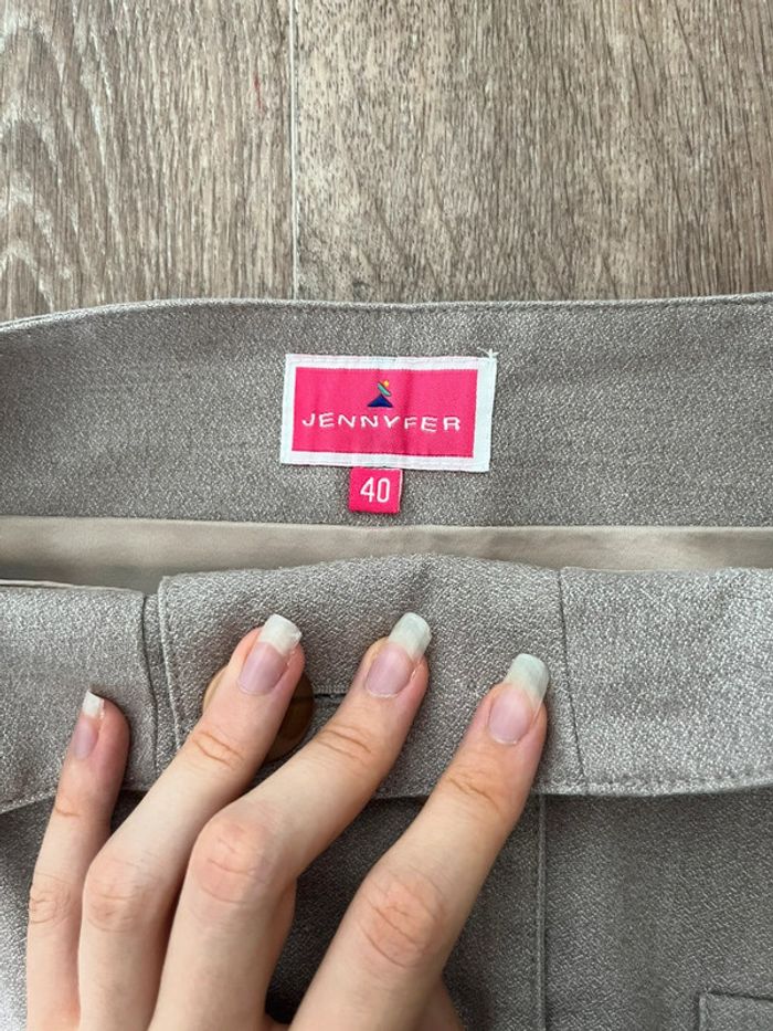 Jupe beige courte vintage, Jennyfer, 40 - photo numéro 6