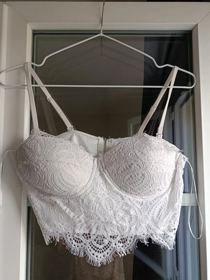 Crop top blanc