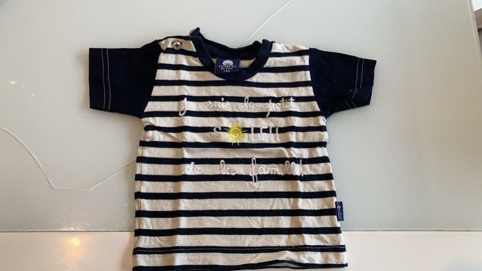 Tee-shirt coton blanc 6 mois