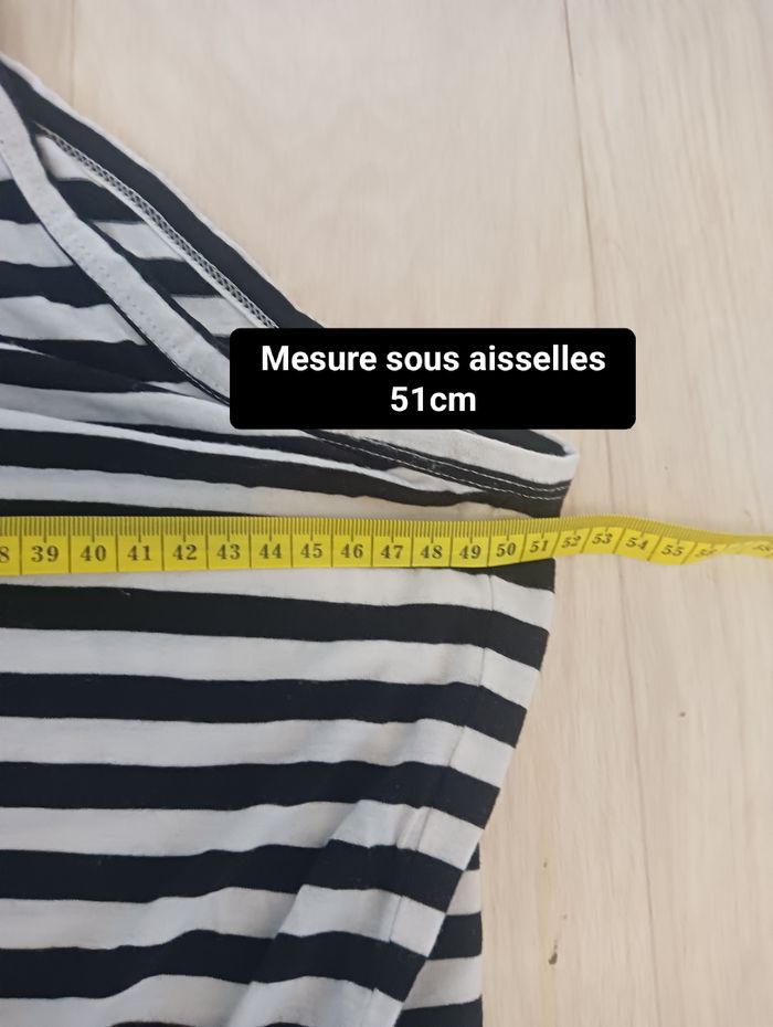 Robe H&M à rayures taille M - photo numéro 10