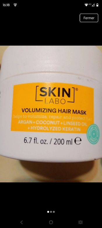 Masque cheveux volumateur Skin