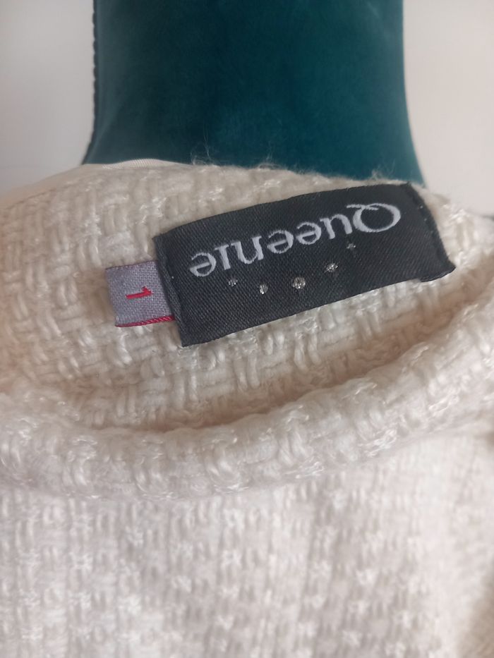 Manteau court blanc Queenie Paris made in france - photo numéro 6