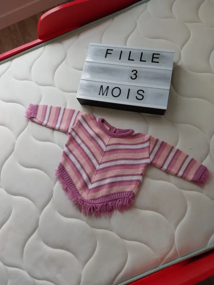 Poncho fille 3 mois