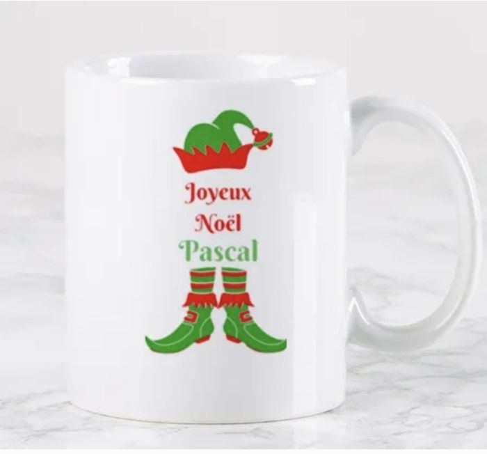 Mug elfe de Noël 🎄 personnalisé