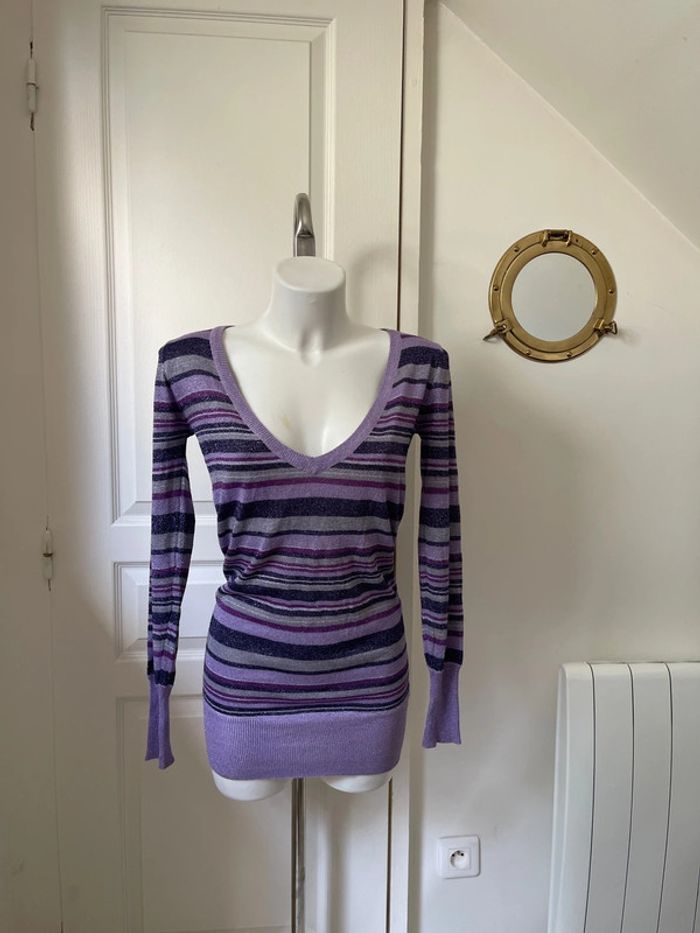 Robe/ pull à rayures - photo numéro 2