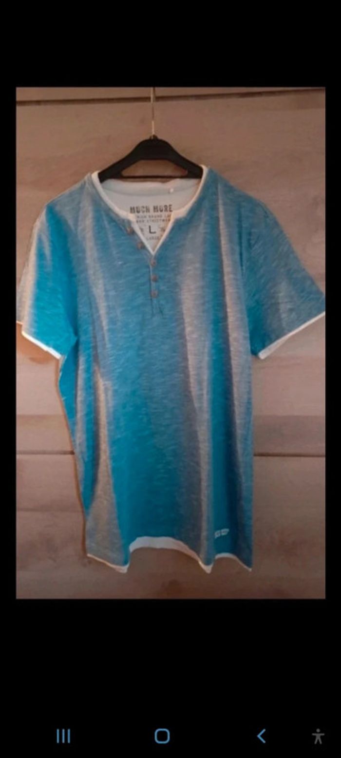 Lot de 2 tee-shirt homme Taille L cbk - photo numéro 2