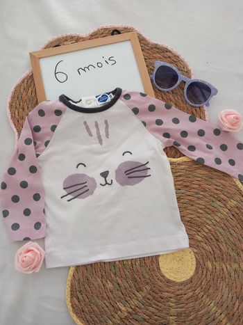 Maillot longue manche fille 6 mois