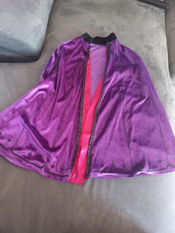 Deguisement cape anna reine des neiges 5/6 ans