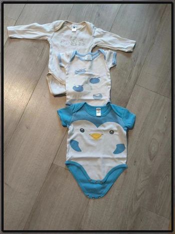 Lot de 4 bodies 6 mois
