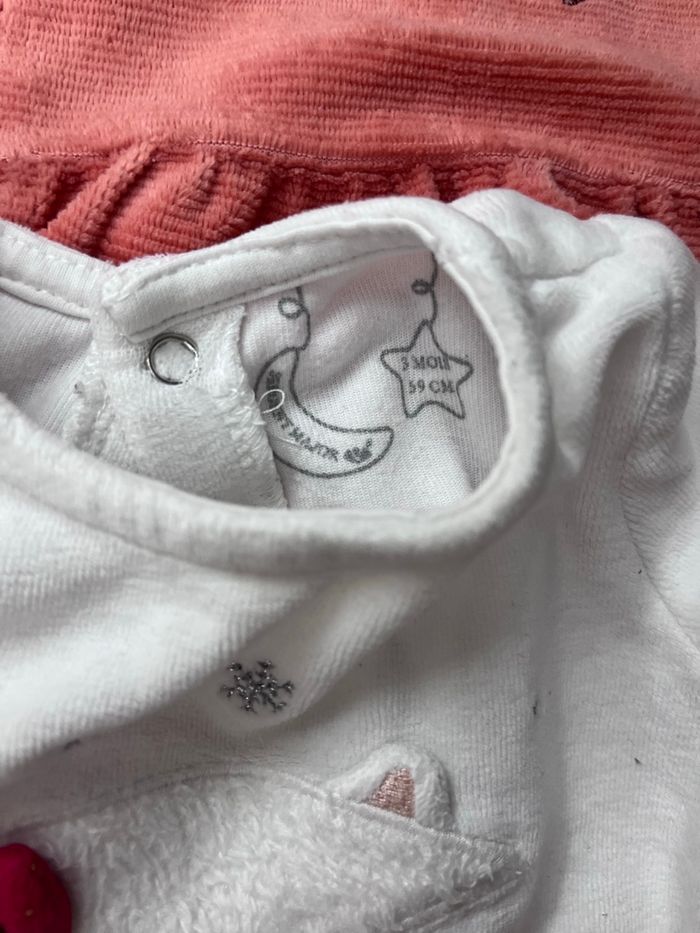 Lot de 4 pyjamas 3 mois fille - photo numéro 8