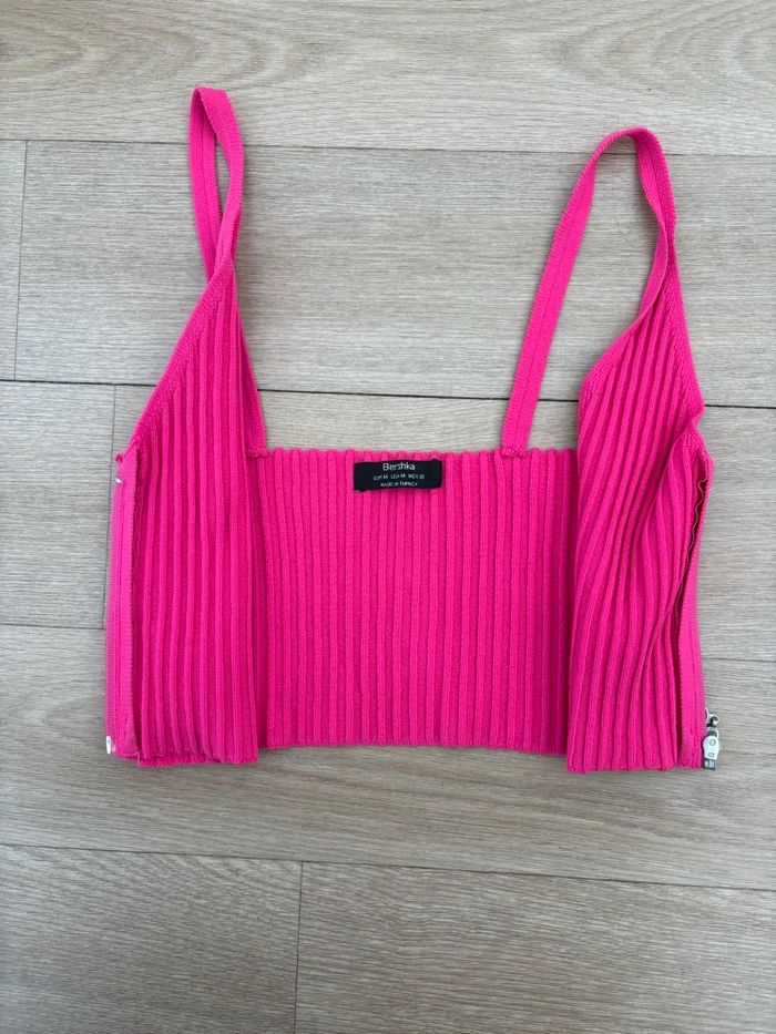 Jolie Top - Crop Top fuschia - taille M - photo numéro 2