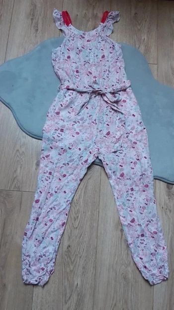 Combinaison pantalon fluide tape à l'oeil rose clair / fuchsia 6 ans en parfait état