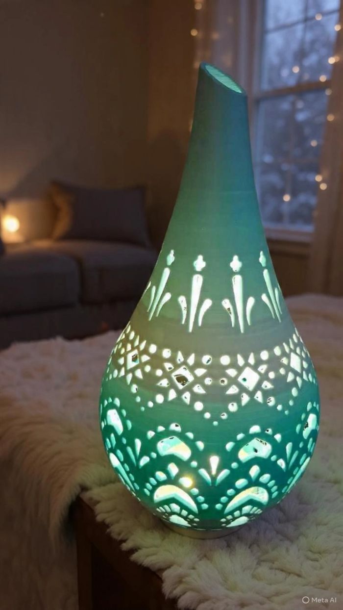 Lampe photophore nuit étoilé - photo numéro 2