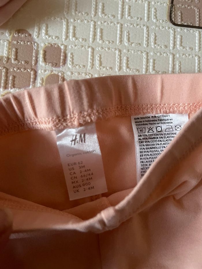 Lot de 4 shorts-cycliste H&M taille 3 mois neuf sans étiquette - photo numéro 4