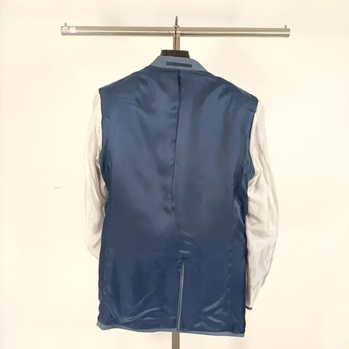 Veste de costume bleue coupe regular Griffe Noire - Taille 50 A476 - photo numéro 11