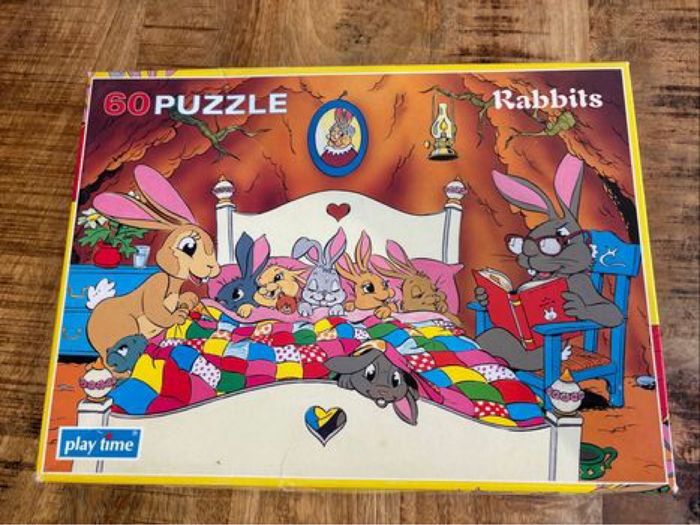 Puzzles vintage lapins - photo numéro 3
