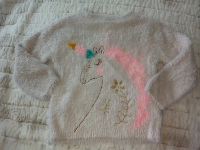 Magnifique pull chaud 5 ans fille