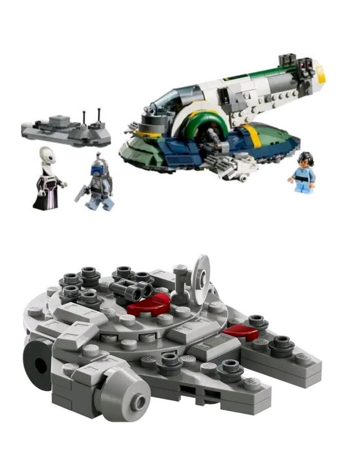 Lego star wars le vaisseau Jango fett et le Millenium Falcon miniature - photo numéro 2