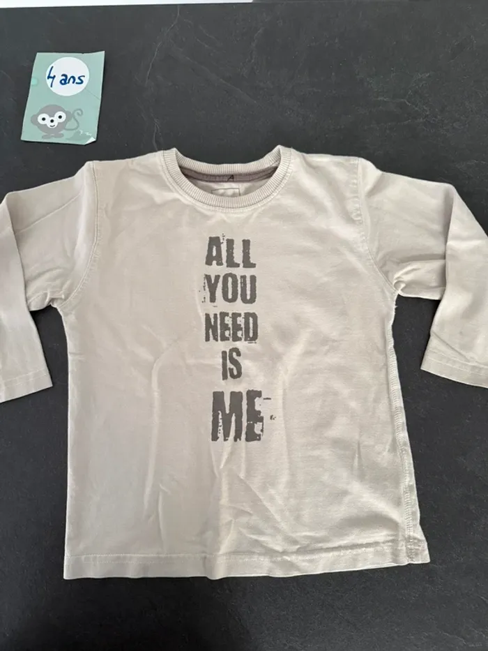 Tee shirt 4 ans