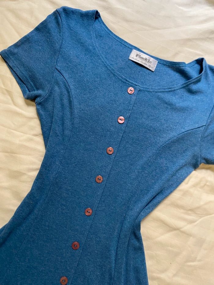 Robe bleu pétrole Pimkie – taille 36 - photo numéro 2