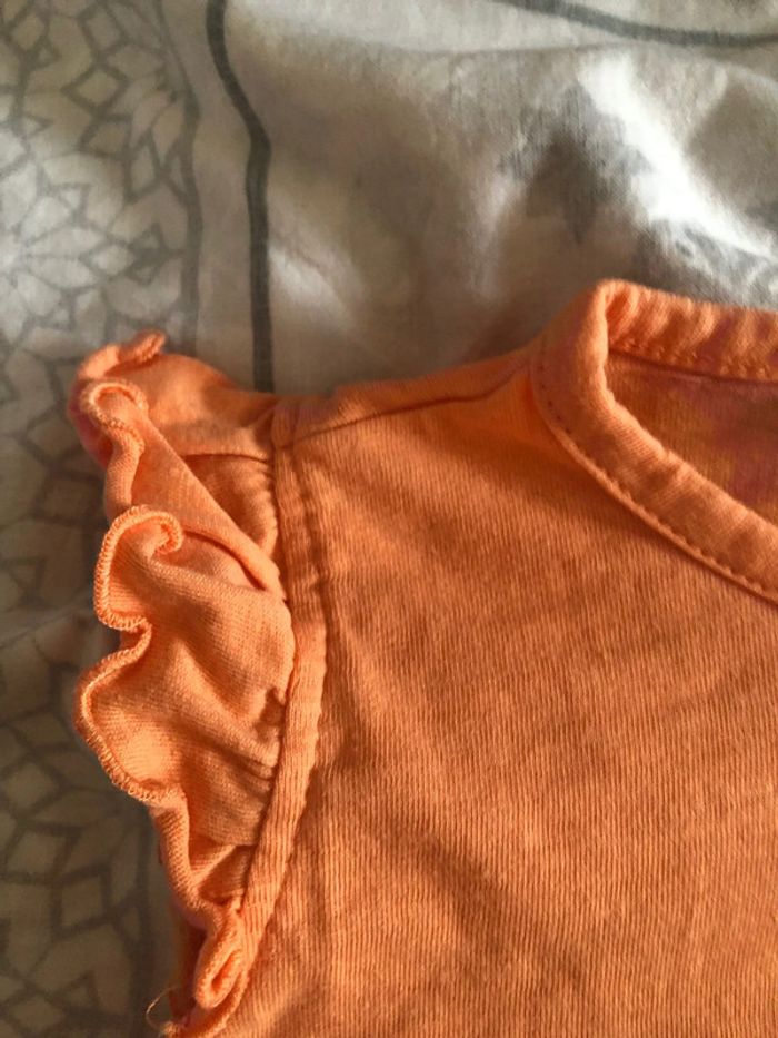 Tee shirt orange 9 mois - photo numéro 4