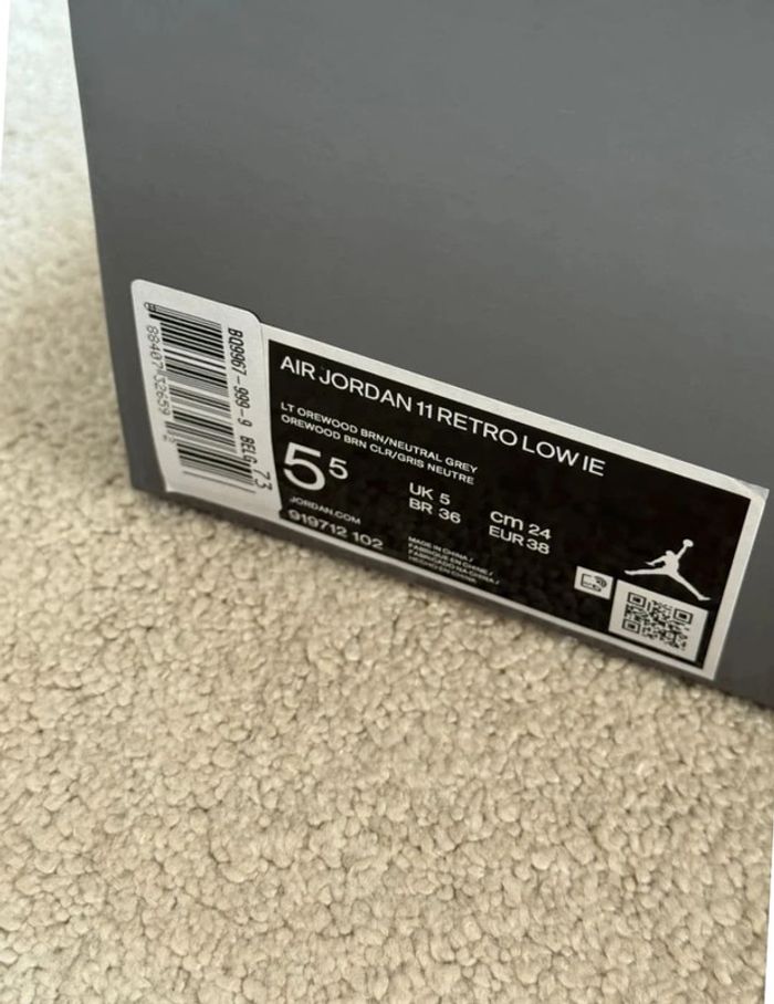 Air Jordan 11 Retro Low IE - Light Orewood Brown - photo numéro 6