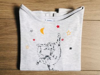 T-shirt ML sérigraphié chat Petit bateau T-4 ans